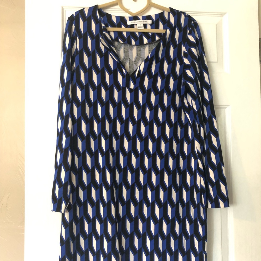 DVF Geomteric Shift Dress